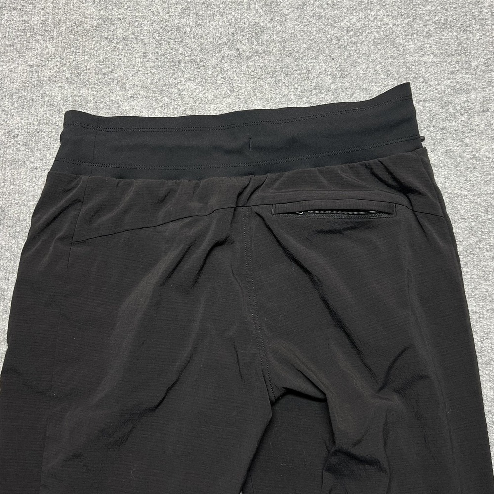 Athleta Jogger Pants Womens 6 Black Trekkie North Elastic Waist Zip Pockets - Picture 4 of 13